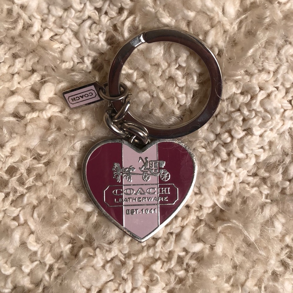 Coach Heart keychain